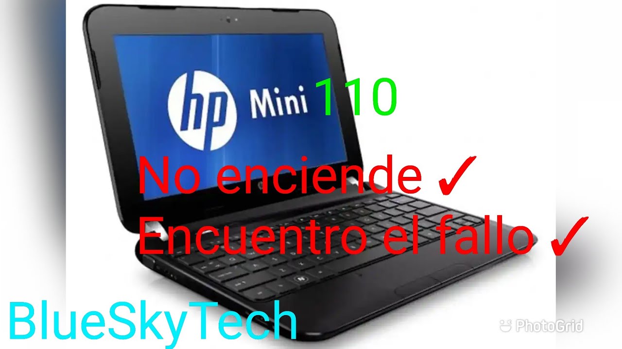 HP Mini 110 Laptop No enciende - YouTube