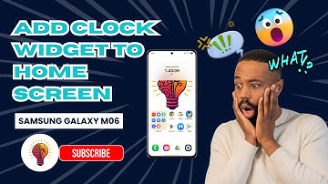 How To Add Clock Widget To Home Screen On Samsung Galaxy M06 | 2025 Step-By-Step Guide!