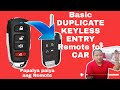 How to duplicate Keyless Entry remote for car