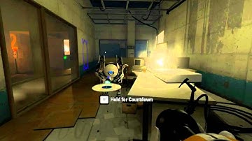 Portal 2 Co-Op Walkthrough - [ Course 1 - Level 6 ]