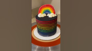 Rainbow Cake #cake #rainbow  #baking