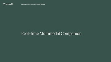 Inworld Runtime Demo - Real-time Multimodal Companion App