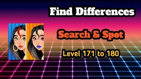 Find differences search & spot Level 171 to 180 || Ds gaming club
