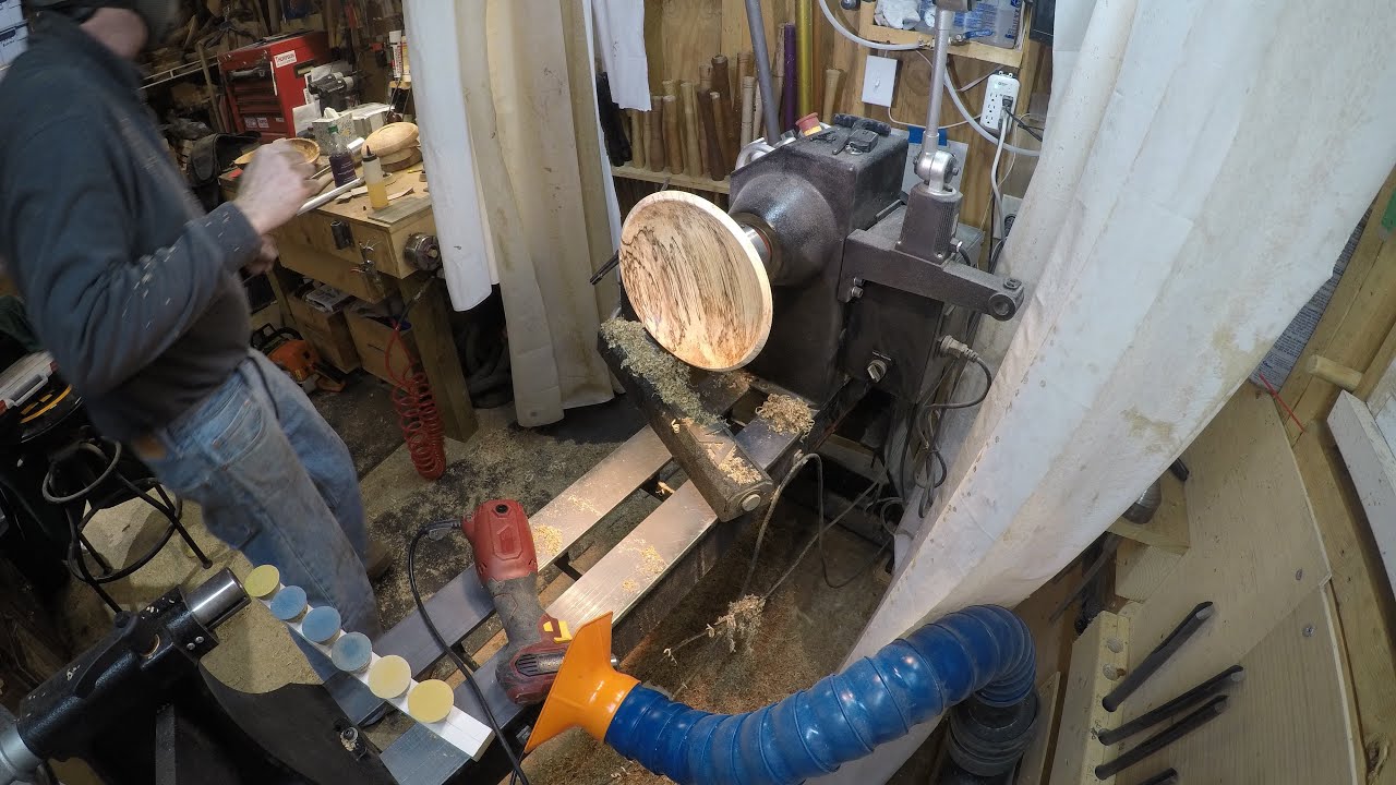 Woodturning Finish turning a cored bowl using a Vacuum Chuck YouTube
