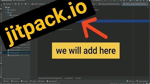Where to add jitpack.io | latest Android studio.