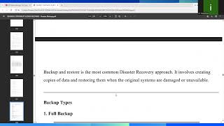 Chapter 12 DISASTER RECOVERY STRATEGIES: RESTORING SYSTEMS AND DATA AFTER DISRUPTIONS