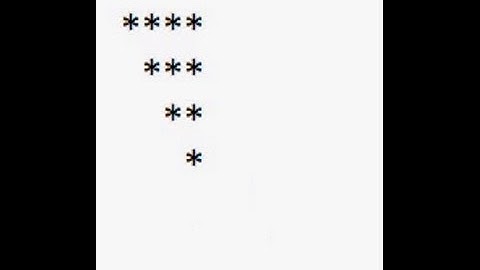 C Program To Display Half Pyramid Using * Example - 4