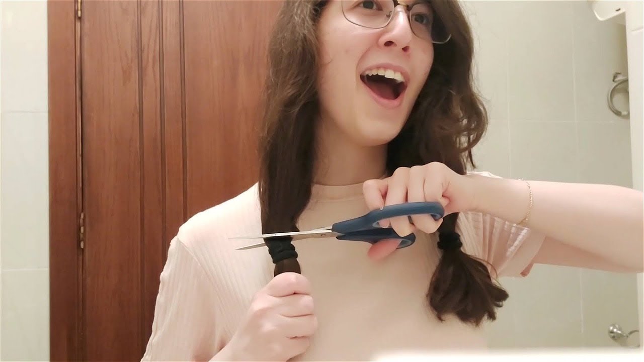 I Cut My Hair With Kitchen Scissors YouTube