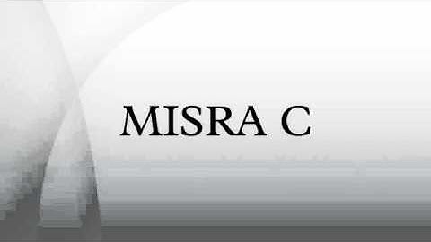 MISRA C