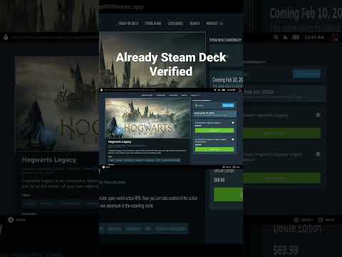 Hogwarts Legacy is already Verified on Steam Deck