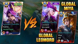 GLOBAL KARINA VS. GLOBAL LEOMORD & MIYA?! (who will win?!)