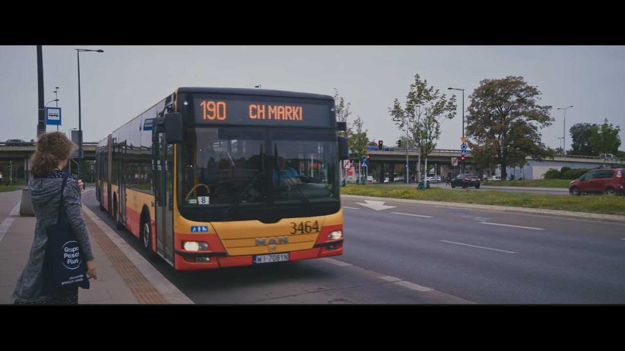 Poland, Warsaw, bus 190 ride from Młynów to Wola Ratusz