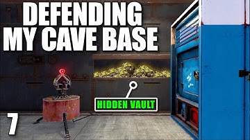 Defending my solo cave base against a 16+ Deep clan in Rust...