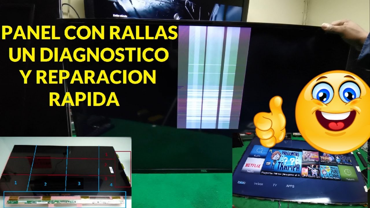 👉 REPARAR PANEL CON RAYAS Y