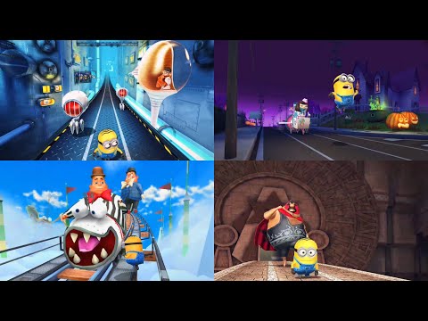 Despicable Me: Minion Rush - All Bosses (Vector, Meena, Villaintriloquist, El Macho)