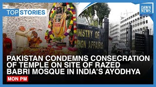 Pakistan Condemns Construction Of Temple On Site Of Razed Babri Mosque In India