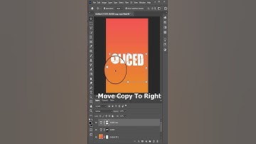 How to Create Sliced Text Effect in Adobe Photoshop | Photoshop Tutorial | Text effect | #shorts