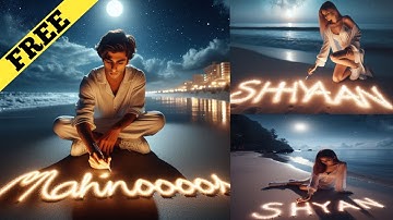 Create Viral Beautiful Beach Boy Name Images | Bing ai viral editing | Bing image creator tutorial