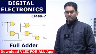 Basics of DIGITAL Electronics | Binary Full Adder | Full Adder using Half Adder | Circuit | Class-7