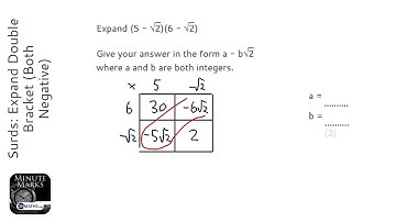 Surds: Expand Double Bracket (Both Negative) (Grade 9) - OnMaths GCSE Maths Revision
