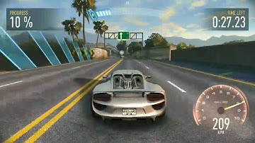 Need For Speed No Limits Gameplay / Devils Run Alpine Storm / Porsche 918 Spyder (chapter 3 )