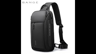 BANGE Titan Crossbody Bag - Water-Resistant, Multi-Compartment BG7566 screenshot 2