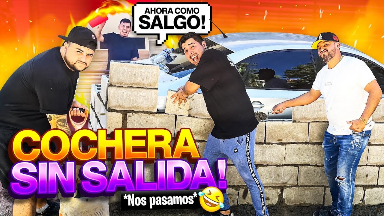 CONSTRUIMOS UNA COCHERA SIN SALIDA // DEJAMOS SIN SALIDA LOS CARROS DE MI AMIGO 😂