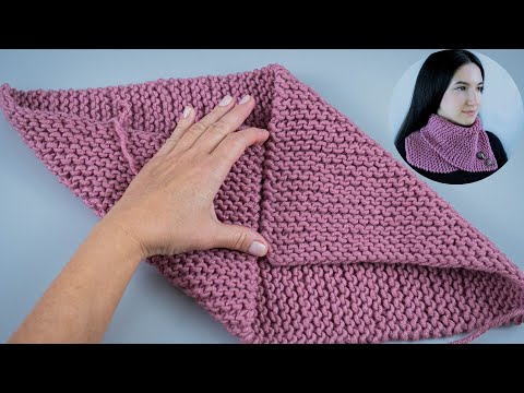 A warm knitted snood is so simple - a tutorial for beginners!