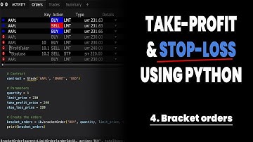 How to Use Bracket Orders: Take profit and Stop loss on limit orders | Quantreo