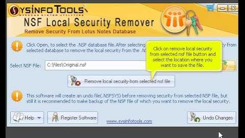 Flawlessly Remove Security from NSF File Database  | SysInfoTools NSF Local Security Remover Tool