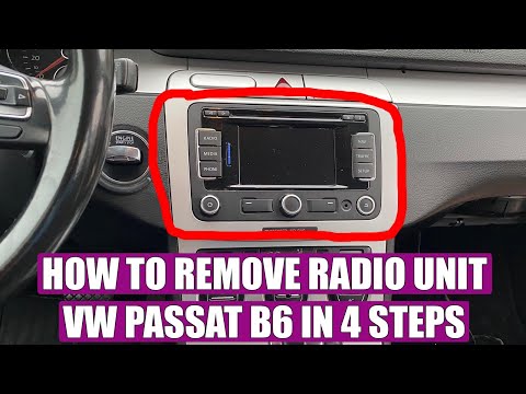 TUTORIAL: How to remove CD radio unit RNS 310 on VW Passat B6 3C (2006-2010), Golf 6, Touran, Tiguan