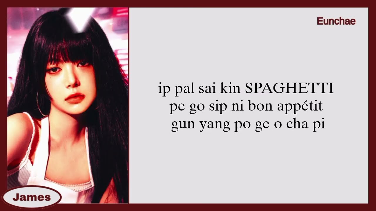 LE SSERAFIM SPAGHETTI karaoke with easy lyrics