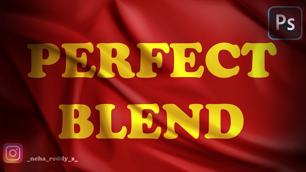 Photoshop tutorial - Blend text or anything on any surface | Easiest technique ever !