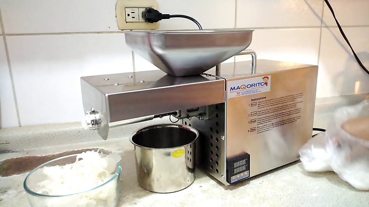 Extractor de Aceites: Aceite de Coco