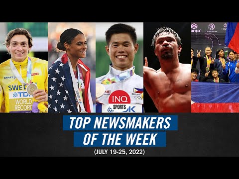 Sports Newsmakers (July 18-25): Obiena, McLaughlin, Duplantis, PH weightlifting team, Pacquiao