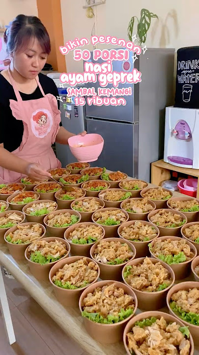 MAKE AN ORDER OF 50 PORTIONS OF CHICKEN RICE WITH BASIL SAMBAL 15 THOUSAND #sellingideas #housewi...