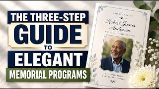 The Three-Step Guide to Elegant Memorial Programs