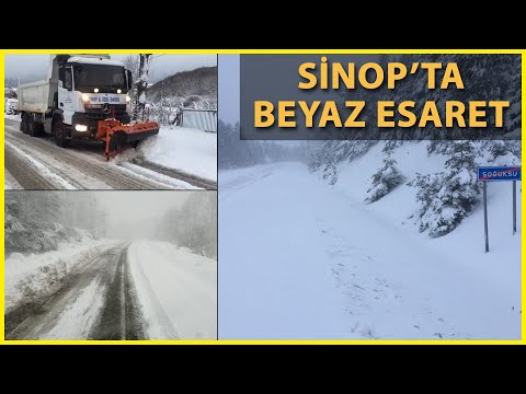 Sinop'ta Kar Yağışı; 'Zorunlu Olmadıkça Sokağa Çıkmayın' Uyarısı