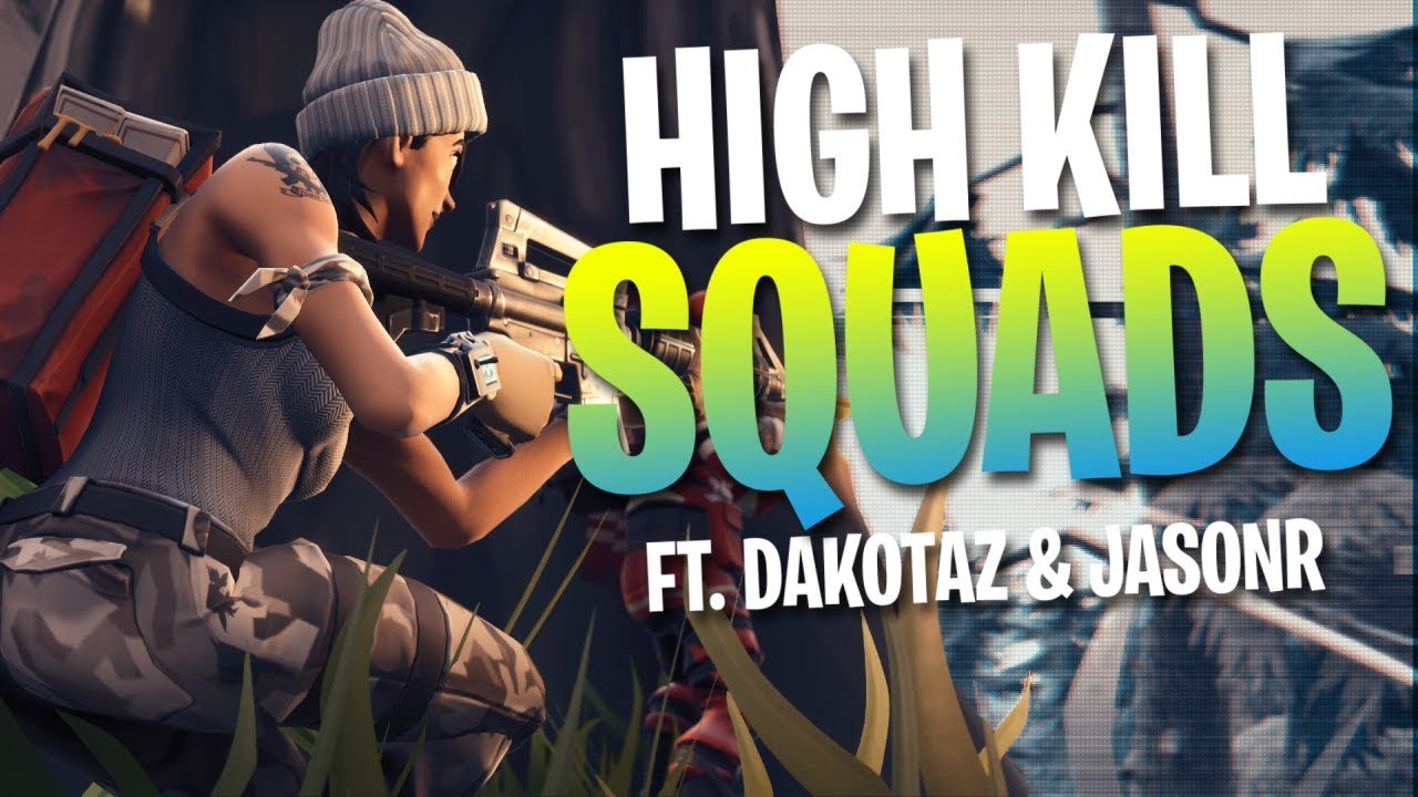 SEASON 4 SQUADS w/ Dakotaz & JasonR! Full Gameplay (Fortnite Battle Royale)