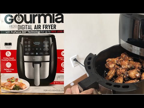 Nhiệt Độ Nồi Chiên Không Dầu - GOURMIA 6QT DIGITAL AIR FRYER /Nồi chiên không  dầu  6qt Digital Air Fryer | A and Y adventures