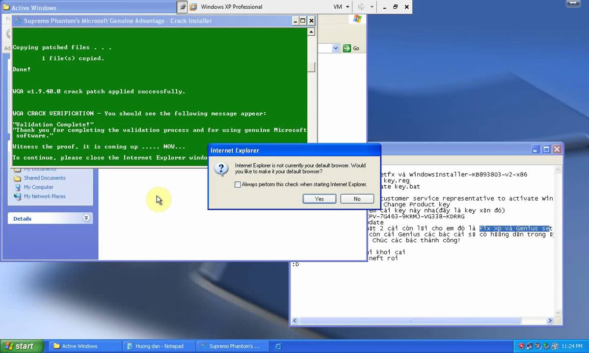 crack windows xp sp2 activation