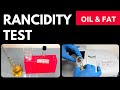 Rancidity test of an oil samplea complete procedure
