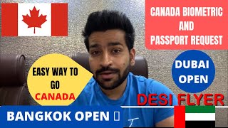 Canada Flights Open, Biometric And Passport Submission, Dubai Open, UK, Serbia, Ethopia, Turkey