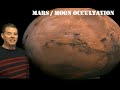 Astronomy Shorts - Moon . Mars Occultation - December 7, 2022