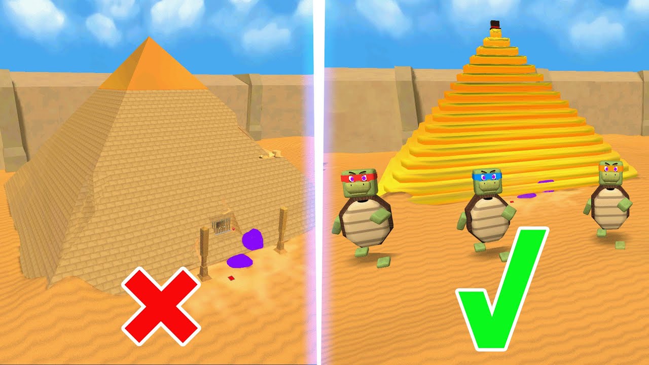 Ninja Trutle Guard and Gold Pyramid - Super Bear Adventure Gameplay ...