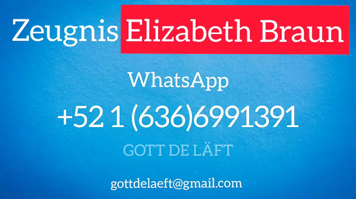 Elizabeth Braun Zeugnis Plautdietsch