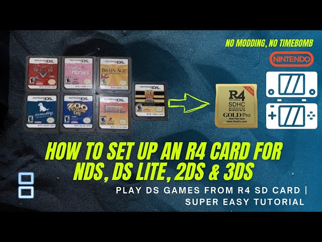 How to Play NDS ROMs Using R4 Gold Flashcard 3DS/DSi/DS | SUPER EASY SETUP! (NO Timebomb) - YouTube