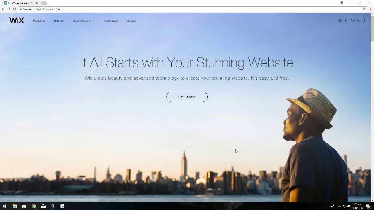 Make your own website with wix 