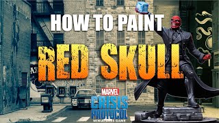 How to Paint Red Skull from Marvel: Crisis Protocol