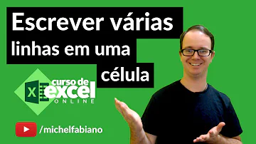 Como digitar texto no Excel na mesma célula?